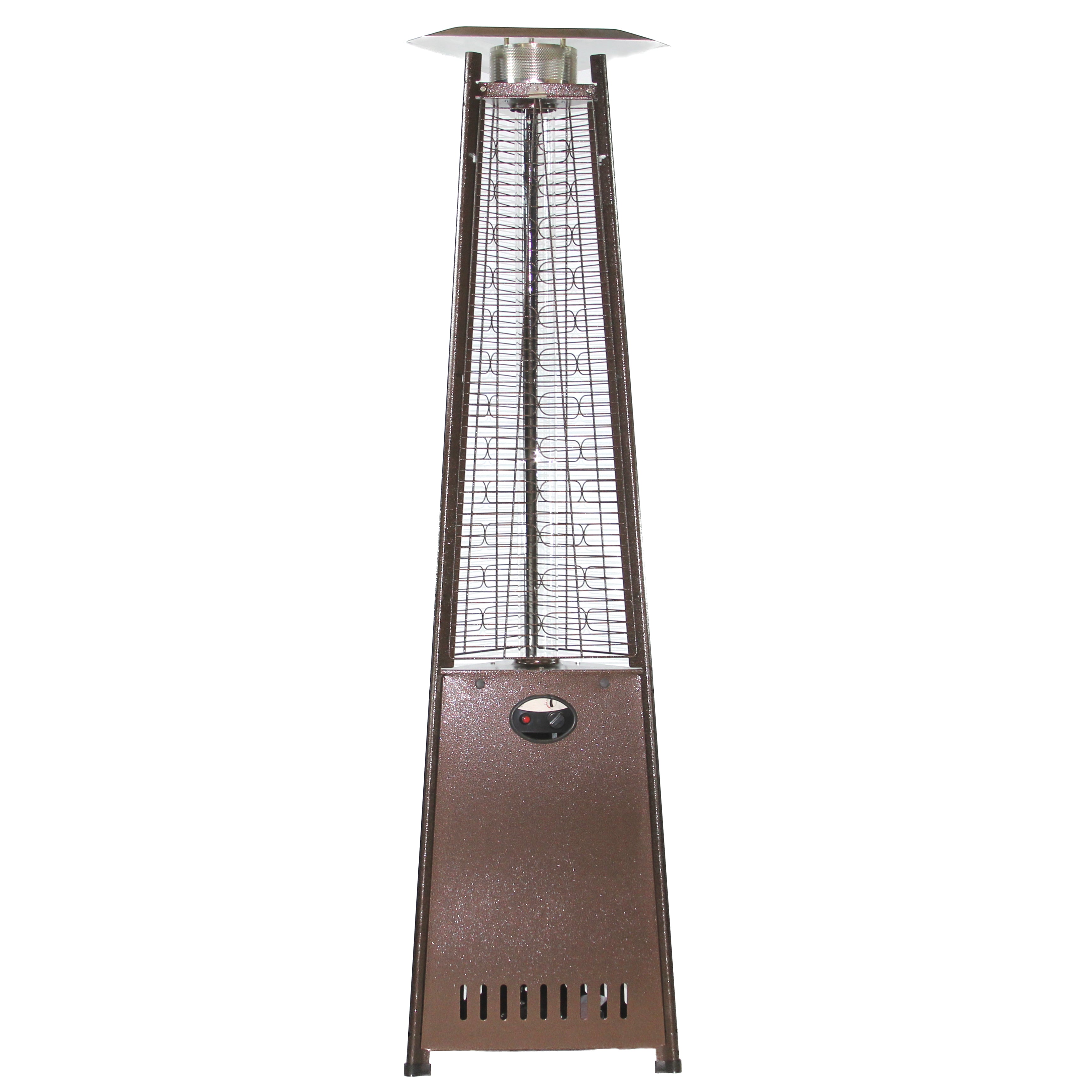 RADtec 93" Pyramid Flame Propane Patio Heater - Antique Bronze Finish (41,000 BTU) 93-PYR-FLM-AB