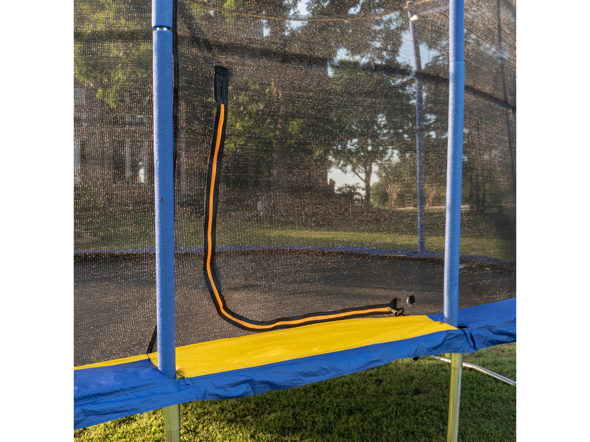 JumpKing 10' x 15' Oval Trampoline with Basketball Hoop JK1015OVWBH-DAL