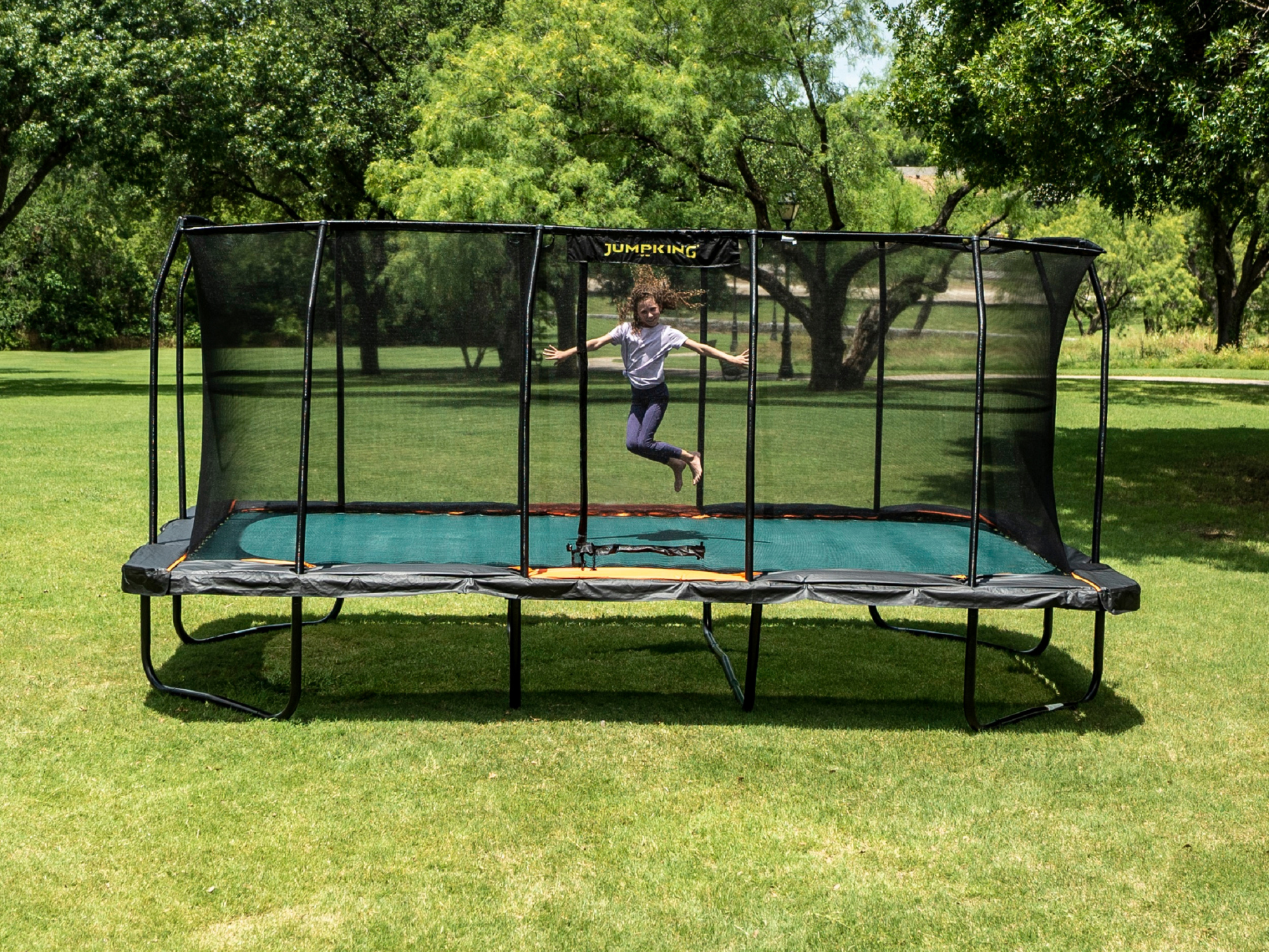 JumpKing Pro-Series 10' x 18' Rectangular Trampoline JKRC1018HEC3V2