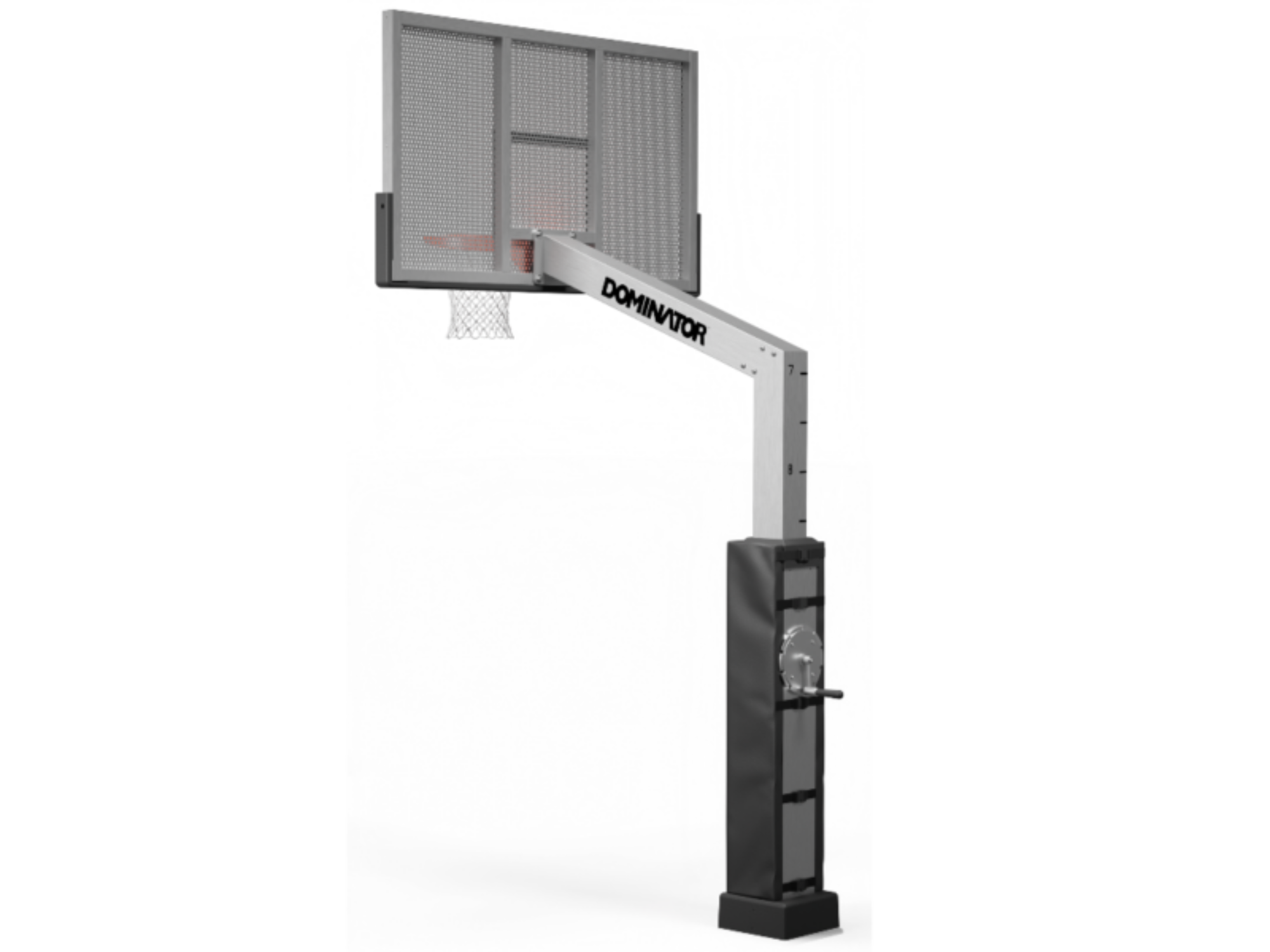 Dominator 72″ Basketball Hoop - Shatterproof Aluminum Backboard 724-apa