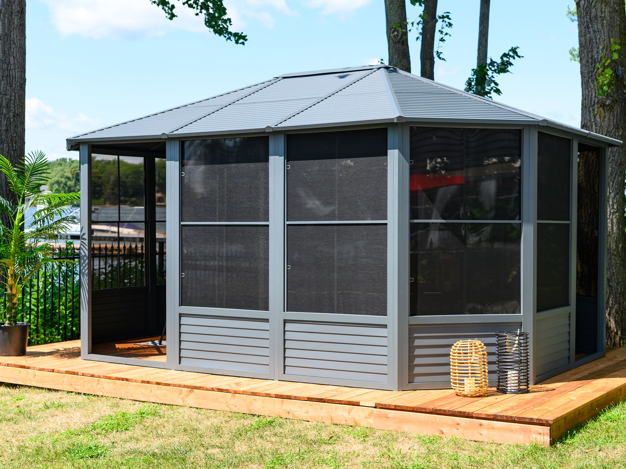 Gazebo Penguin Florence 12 ft. x 15 ft. Solarium (Metal Roof) 41215MR