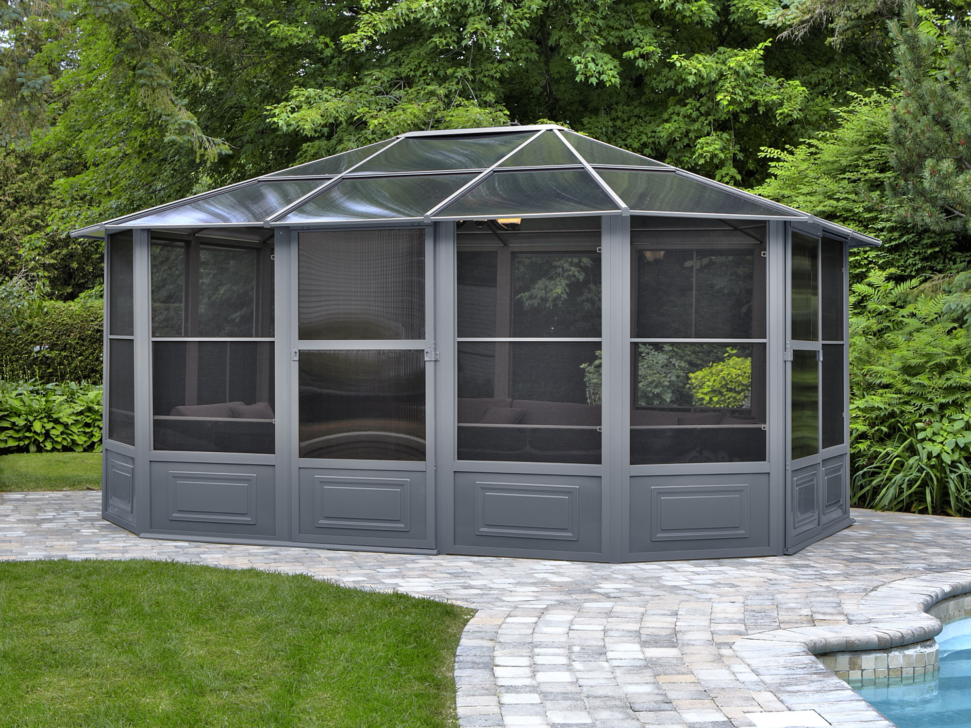 Gazebo Penguin Florence 12 ft. x 15 ft. Solarium (Polycarbonate Roof) 41215