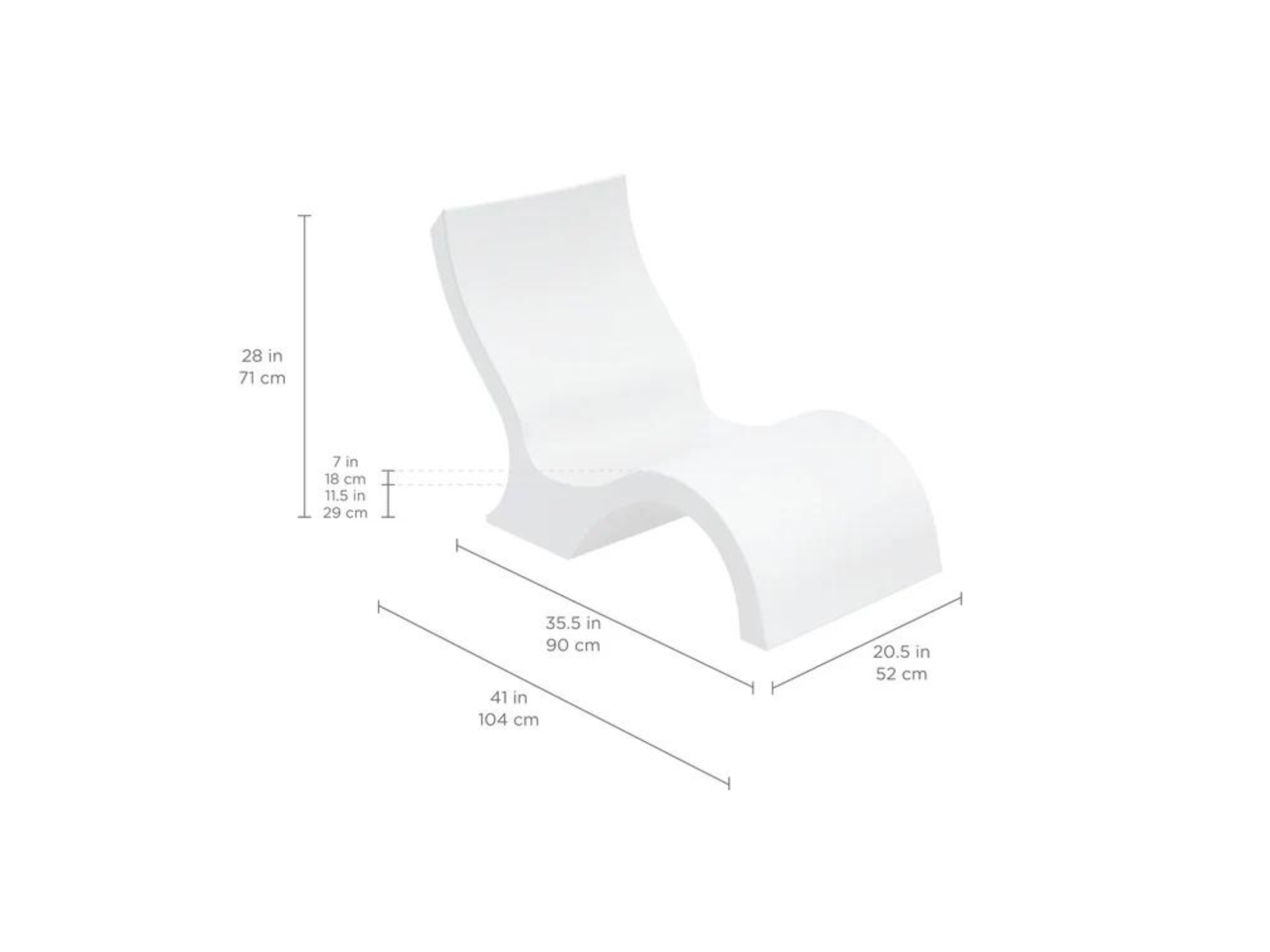 Ledge Lounger Signature Lowback Chair LL-SG-LBCR