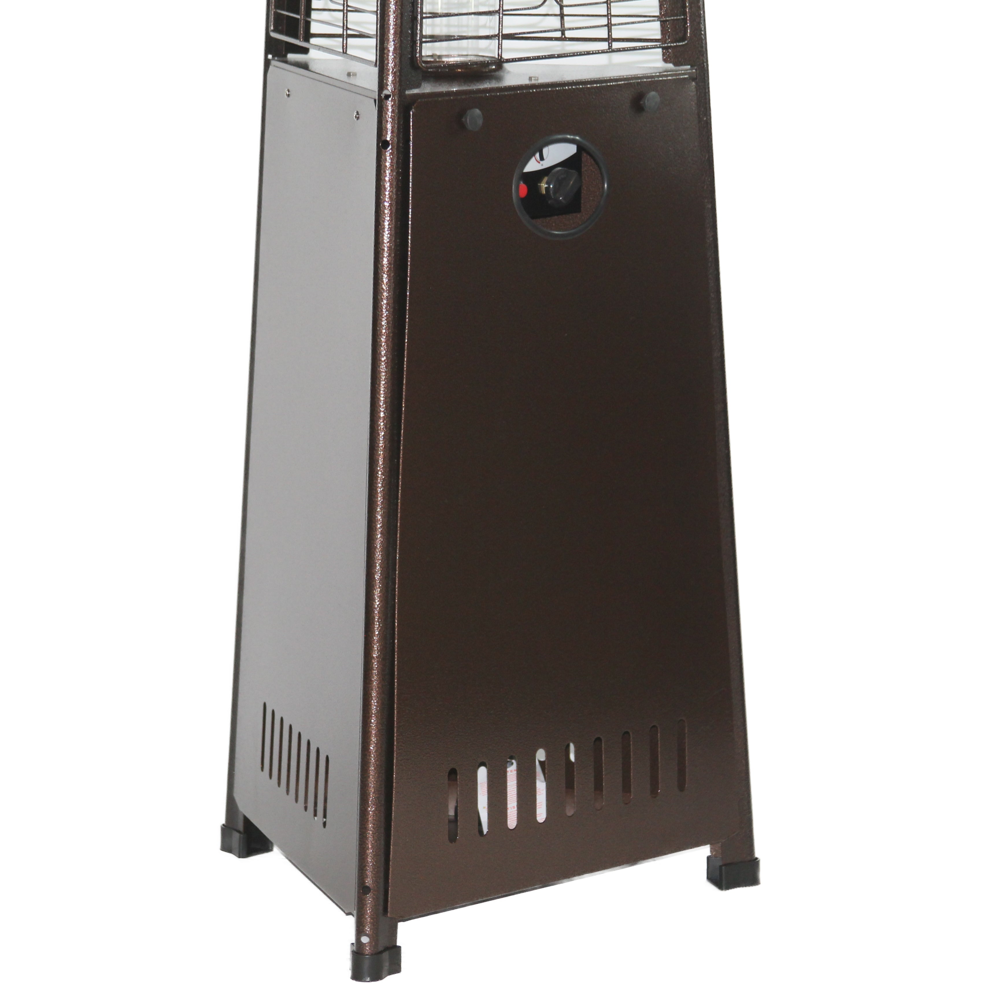 RADtec 93" Pyramid Flame Propane Patio Heater - Antique Bronze Finish (41,000 BTU) 93-PYR-FLM-AB