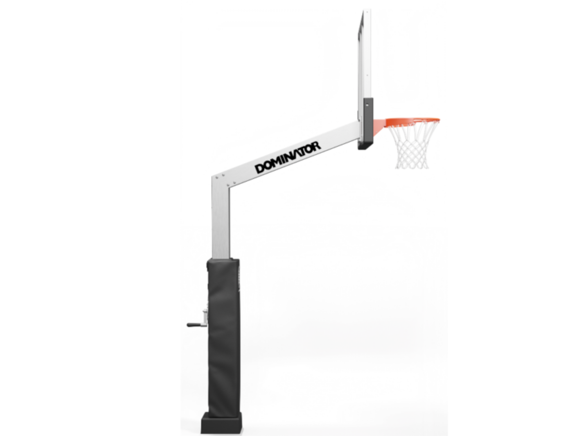 Dominator 72″ Basketball Hoop - Shatterproof Aluminum Backboard 724-apa