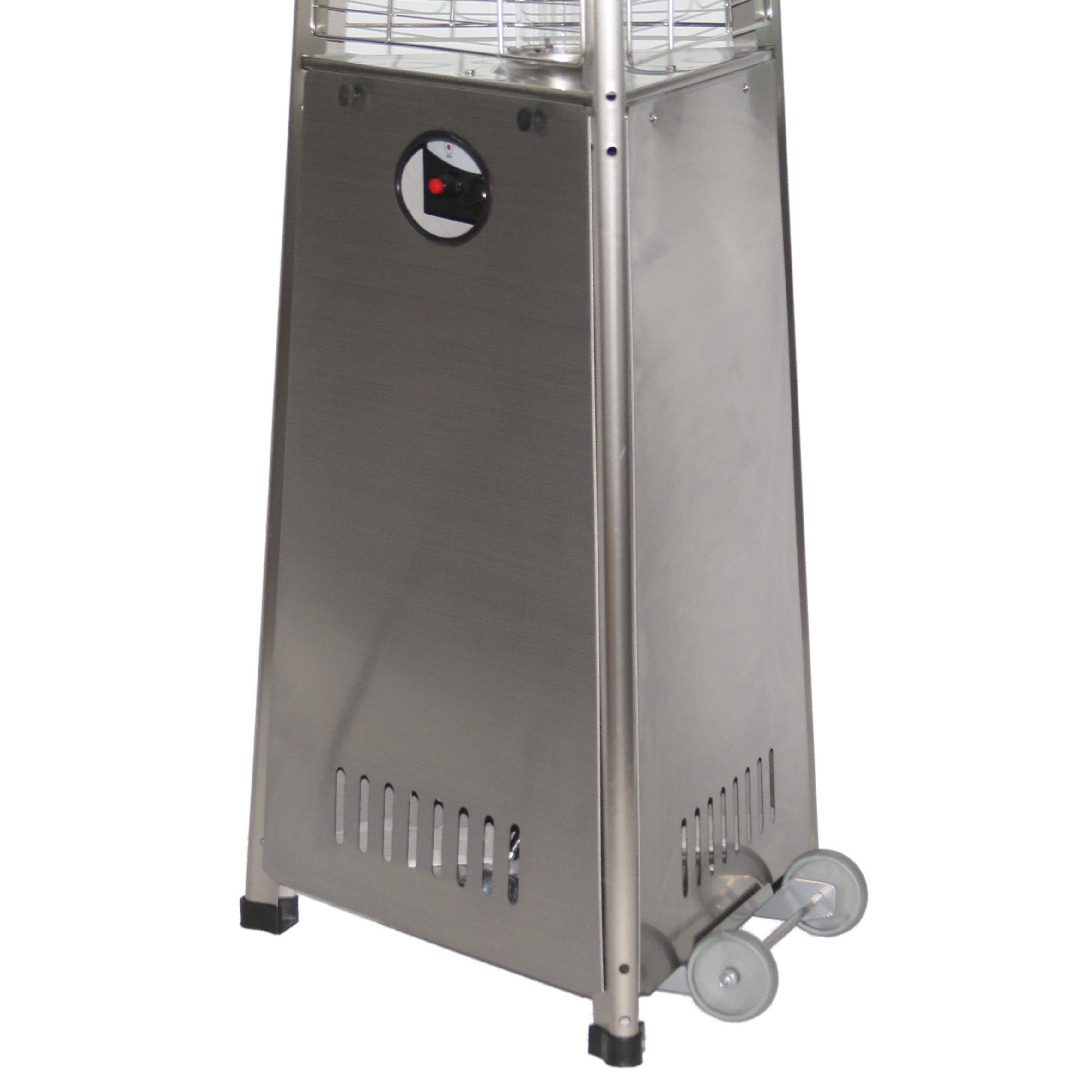 RADtec 93" Pyramid Flame Propane Patio Heater - Stainless Steel Finish (41,000 BTU) 93-PYR-FLM-SS