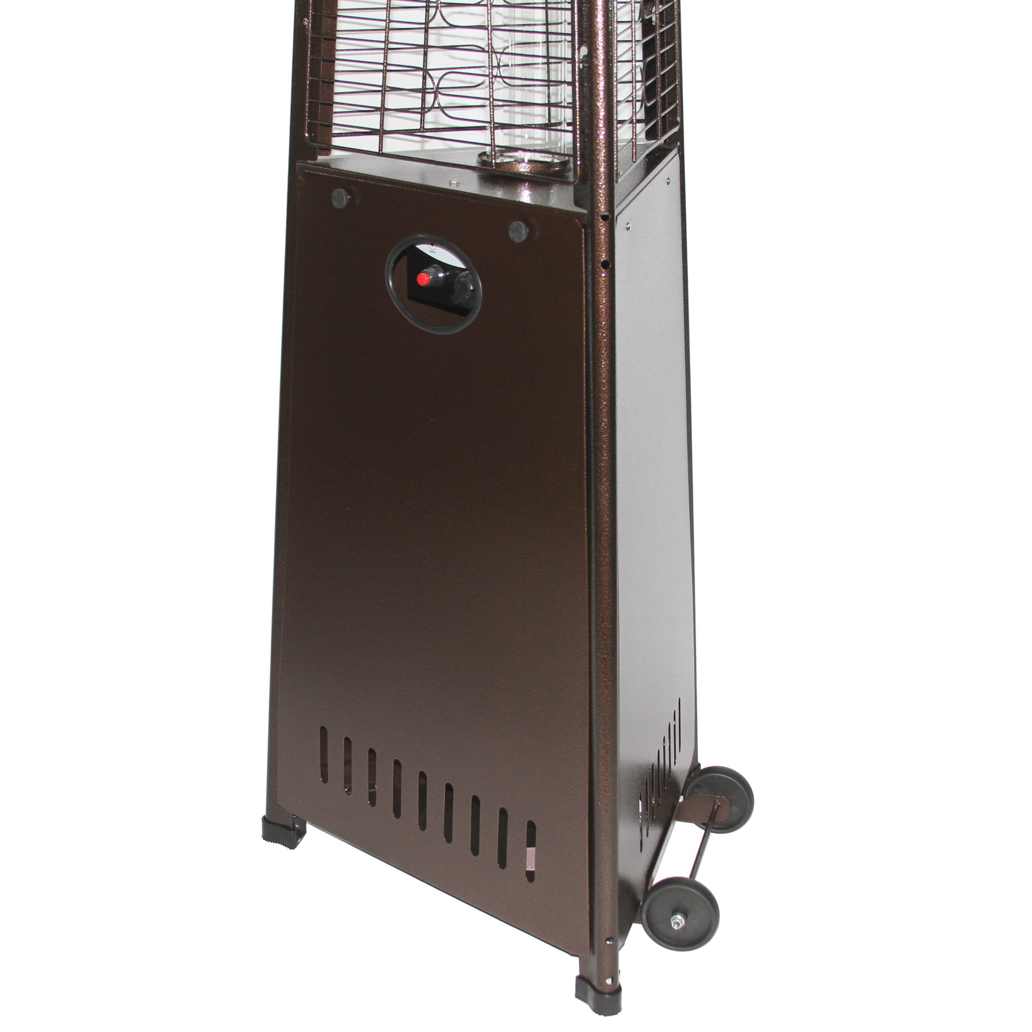 RADtec 93" Pyramid Flame Propane Patio Heater - Antique Bronze Finish (41,000 BTU) 93-PYR-FLM-AB