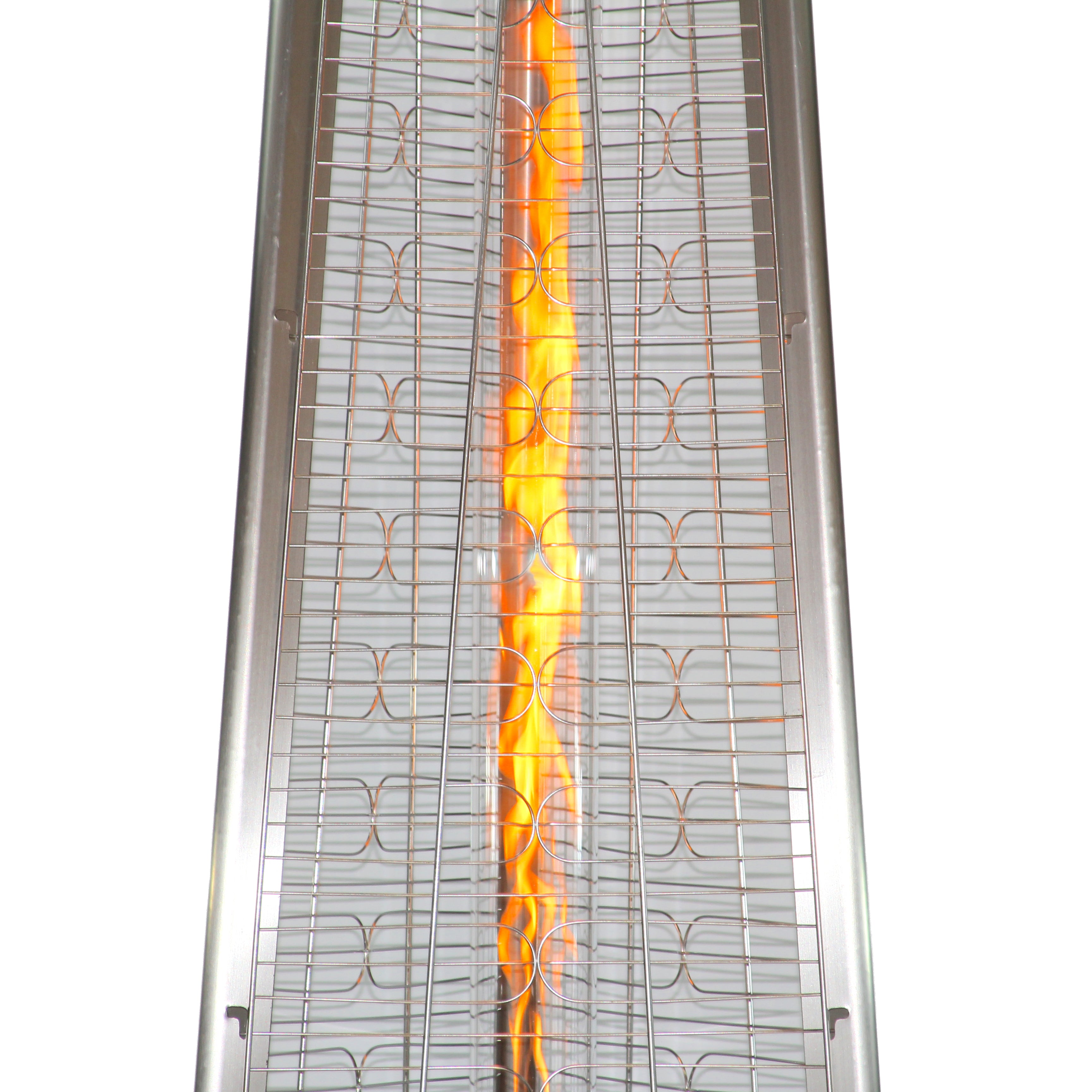 RADtec 93" Pyramid Flame Propane Patio Heater - Stainless Steel Finish (41,000 BTU) 93-PYR-FLM-SS