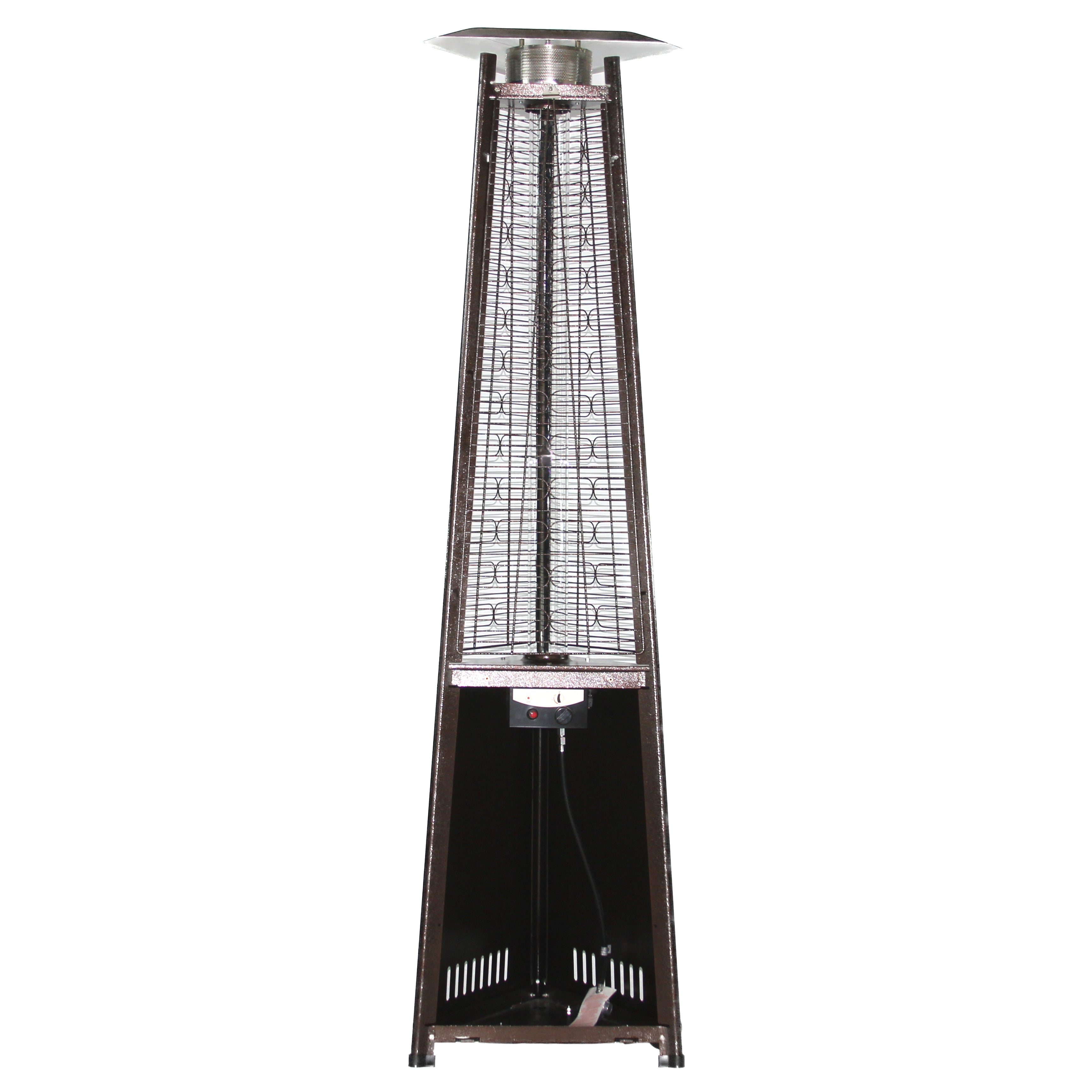 RADtec 93" Pyramid Flame Propane Patio Heater - Antique Bronze Finish (41,000 BTU) 93-PYR-FLM-AB